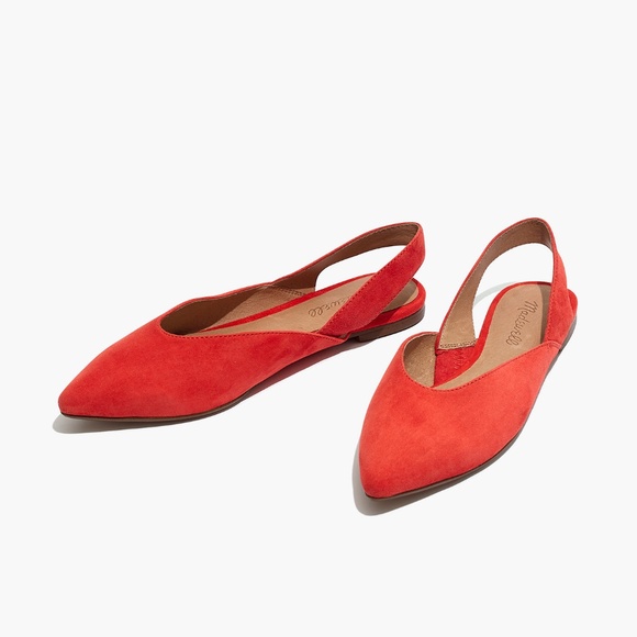Madewell Shoes - New MADEWELL Ava Slingback Flat Suede Russet